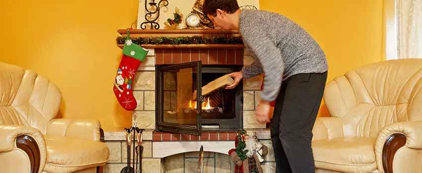 Rusted Metal Fireplace Restoration in Leisure City, Florida